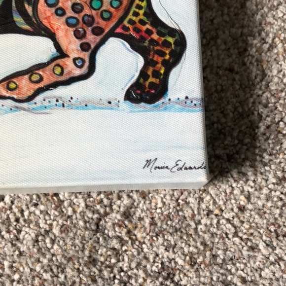 Hand painted doggie wall art 10 x 8” very cute - Picture 3 of 3